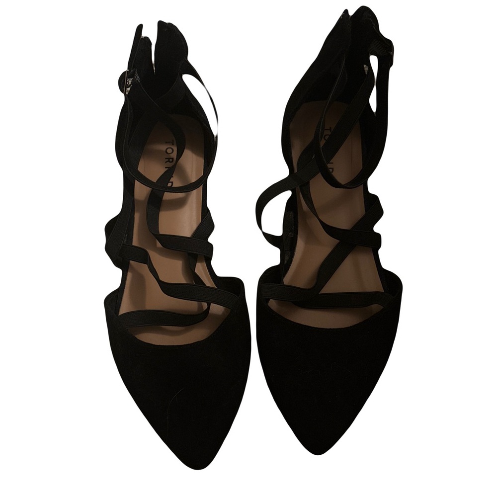 Torrid Black Strappy Flats